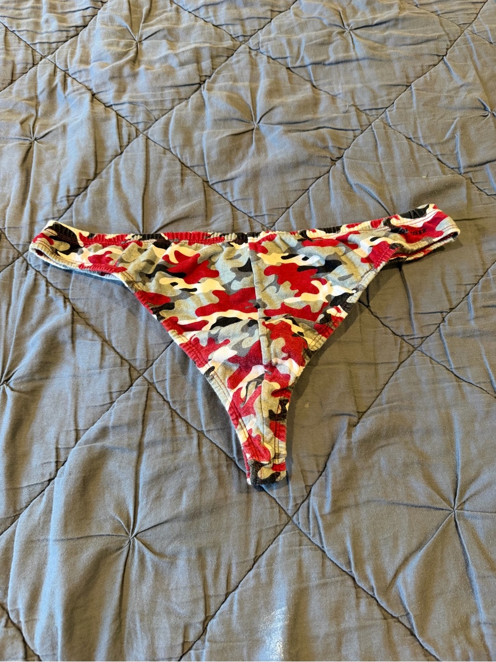 Joe Boxer Red Camouflage Men's Thong Underwear